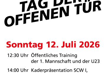 Tag der offenen Tür SCW am 12. Juli 2026